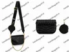 Kvinnor Axelväskor Handväskor 3-delat set M44840 Designers Handväska handväska plånbok Crossbody-väska Modeväskor handväskor818 MED DATUM Kod Handväska krok Box