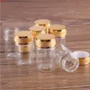 24 sztuk 20 ml 30 * 50mm butelki szklane ze złotymi frostowanymi czapkami przezroczyste butelki perfum przyprawa