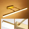 Lâmpadas de parede moderna lâmpada led ouro cromo preto 40cm9w 50cm12w espelho luz frontal alumínio banheiro vaidade luzes banheiro maquiagem251w