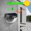 6 LED luzes solares iluminação ao ar livre decoração decoração decoração lâmpada de parede escadas à prova d 'água cerca de passo Paisagem luz