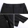 ATDSPM Marka Moda Kobiety Spodnie Spodnie Stretch Wysoka Talia Flare Plus Size Black Navy Office Casual 211115