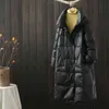 AilegoGo Winter Dames Parkas Hooded Losse Dikke Vrouw 90% Witte Eendenlang Lange Jas Casual Dames Sneeuw Warm Jack Ouotwear 2111126