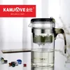 200ml 500ml 1000ml KAMJOVE Heat-resistant Glass Elegant Cup Teapot Kungfu Tea sets Flower Mug Bottle with Press Button 210813