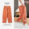 Summer Hip Hop Harem Pants Men Joggers Ankle-Length Trousers Male Casual Baggy Pants 210714