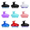 Silicone Head Brush Shampoo Scalp Massage Brush Comfortable Silicone Hair Washing Comb Body Bath Spa Slimming Massage Brushes