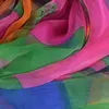 [BYSIFA] Ladies Długi Silk Scarf Design Moda Akcesoria Odzieżowe Zielone Różowe Szaliki Okładki Dla Kobiet 170 * 110 cm