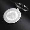 10P ring Stainless Steel Valknut Keychain Viking Irish Knot Pagan Amulet Charm Ring Holder Pendant Bag Gift for Men Women264Y