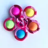 Fidget Toys Sensory Color Tie-Dye Printing Plum Vijf vingers Gyro Push Anti Stress Educatief Kinderen en Volwassenen Decompressie Toy Surprise Groothandel