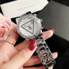 Marque montres femmes fille diamant cristal Triangle point d'interrogation Style métal acier bande Quartz avec Logo montre-bracelet GS 46