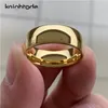 Anello nuziale classico color oro in carburo di tungsteno da uomo regalo di fidanzamento gioielli cupola lucida fascia con incisione nome 220216