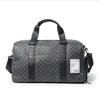 wholesale men leather bags Joker solid color business travel handbag personality wet and dry separation sports fitness bag outdoor leisure plaid backpack 6987