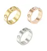 Toppkvalitetsmärke 316L Rostfritt stål Älskarringar för kvinnor Män bröllopspar Ring Guldplatat Craft Gold Silver Rose Never Fade4356556