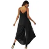 Women's Jumpsuits & Rompers 2021 Women Jumpsui Backless Sexy Long Pant Jumpsuit Playsuit Loose Bodysuit Open Back Sleeveless Sling V-neck Ti