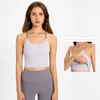 L-173 Colore a contrasto Semplice gilet da yoga Naked-Feel Fitness Tank Intimo donna Reggiseni sportivi Casual Gym Workout Top