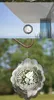 3D Stainless Steel Wind Spinner Indoor Outdoor Garden Decoration Hanging Pendant Crafts Ornaments Waterdrop Pattern Turntable Party Decor 360° Rotating 11.8inch