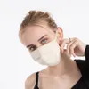 Masque en coton pliable imperméable et résistant à l'huile Nano lavable réglable à trois couches ZG2S720