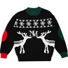 Ragazzo Maglione di Natale Addensare Autunno Inverno Pullover Maglione lavorato a maglia Capispalla per bambini Abbigliamento 5 6 7 8 9 10 11 12 Anno Y1024