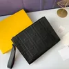 Whole Men Clutch Bag w torebka moneta Wysokiej jakości Ultra cienkie wytłoczone marki torby opaski na rękę