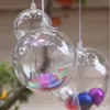 12 CM Diamètre Transparent En Plastique Boule De Noël Boîte De Bonbons Pour Mariage Décoration De Noël Fournitures 20 PCS