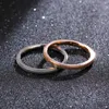 Fedi nuziali gioielli di moda di alta qualità 316L acciaio inox acciaio inox oro oro argento-color oro smalto cerchio cerchio coppia anello di fidanzamento