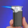 New Compact Jet Pipe Lighter Torch Turbo Spray Gun Cigarette Lighter Inflated Windproof Metal Cigar Butane Lighter Gadgets for Men Gift