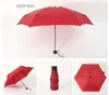 Mini Sunny And Rainy Umbrellas Pocket Umbrella Light Weight Five-folding Parasol Women Men Portable Travel Umbrellas