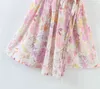 Mode boho stijl vintage bloemen print wrap mini jurk vrouwen zomer vakantie chique diepe v-hals jurken vrouwelijke 210508