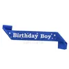 4スタイルの誕生日少年パーティーデコレーションエチケットベルトファッションブルースカイクラウンショルダーストラップT2I52473