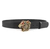 Designer de luxe ceinture tigre boucle mode haute qualité en cuir véritable femmes ceintures hommes lettre ceinture ajouter boîte