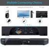 TOPROAD Soundbar 20W Portable Bluetooth Speaker Wireless Stereo Subwoofer Speakers Column with Remote Control Computer TV PC