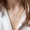 Кулон ожерелья простая элегантная раковина смола милая звезда ожерелье для женщин золотая цепочка ключицы ювелирные изделия Kolye Girls подарок YN788