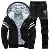 Survêtements pour hommes hiver hommes ensemble épaissir sweats à capuche pantalons mode sweat-shirt vêtements de sport sweat à capuche costumes sport 2022men