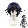 Anime Danganronpa V3 Killing Harmony Ouma Kokichi Kısa Peruk Cosplay Kostüm Dangan Ronpa Isıya Dayanıklı Sentetik Saç Erkekler Peruk Y0913