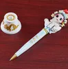 Peking Opera Character Ballpoint Pens Collectible Stationery Display Set Black Ink Creative Office Writting Supplies Party Bag Fillers