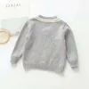 Hiver enfants bébé filles garçons automne hiver manches longues solide tricoté vêtements d'extérieur manteau enfant en bas âge garçons enfants filles pull pull Y1024