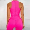 Yoga byxor Sportkläder Jumpsuit Set Gym Workout Running Fitnlegging Wear X0629