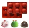 Silicone Mold for Chocolate Cake Jelly Pudding Round Baking Moulds Shape Half Candy Non Stick, BPA Free