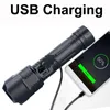 Flashlights Torches Powerful 9 Core XHP100 LED USB Rechargeable Hand Lamp XHP90 Torch Zoomable Tactical Flash Light For Outdoor C