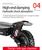 Dualtron Thunder Schnellstes elektrisches Reiten Roller Fahrrad Off-Road Dual-Motor H2R Hydraulischer Stoßdämpfer PK Rasierer Segway