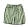 Été hommes Shorts couleur unie coloré plage mode respirant coton doux pour la peau léger cordon Cool 210714