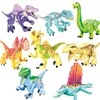 Dinozaury z klocków Puzzle klocki dinozaury figurki klocki zabawki edukacyjne dla dzieci dla dzieci prezent zabawka dla dzieci