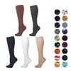 Compressão Meias Homens Mulheres Caminhadas Running Socks 15-25 MmHg varizes Marathon Sports Suporte Ankle Sock