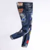 Amerikanska streetwear mode män jeans elastiska förstörda rippade broderier patchwork designer hip hop slim punk byxor