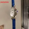 Montre De Luxe 5A Orologi al quarzo in vera pelle rossa blu rosa di qualità da donna con data automatica da uomo, orologio da polso di design, orologio da polso femminile all'ingrosso, 35 mm