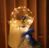 Party Supplies Luminous LED Rose Balloon Flower Bouquet Bobo Ball Proposal Wedding Valentine's Father's Mother's Day Festive Decor Anniversary SN3209