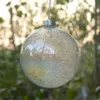 Décoration de fête 8 pièces/paquet diamètre = 8 cm lustre perle perles intérieures coller verre Globe maison boule de noël pendentif