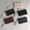 Luxe designer Portemonnee Damier Portemonnee Zippy Lady ketting Portefeuilles Vouw Kaarthouder Paspoort Vrouwen bloem Portemonnees sleutel Pouch gratis schip