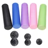 Yoga Block yoga massage roller & massage ball SET muscle foam roller EPP column Pilates for Back Neck Foot 60 45cm303U