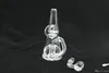 Glass hookah, dab rig smoking pipe, Boggs recycler bubbler 14 mm joint, factory direct price concessions