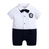 Baby Boy Pagliaccetto Ins Gentleman Neonato Papillon Principessa Tuta Abbigliamento Toddler Boutique Vestiti per il corpo Bambini Manica corta Estate Tutina Body